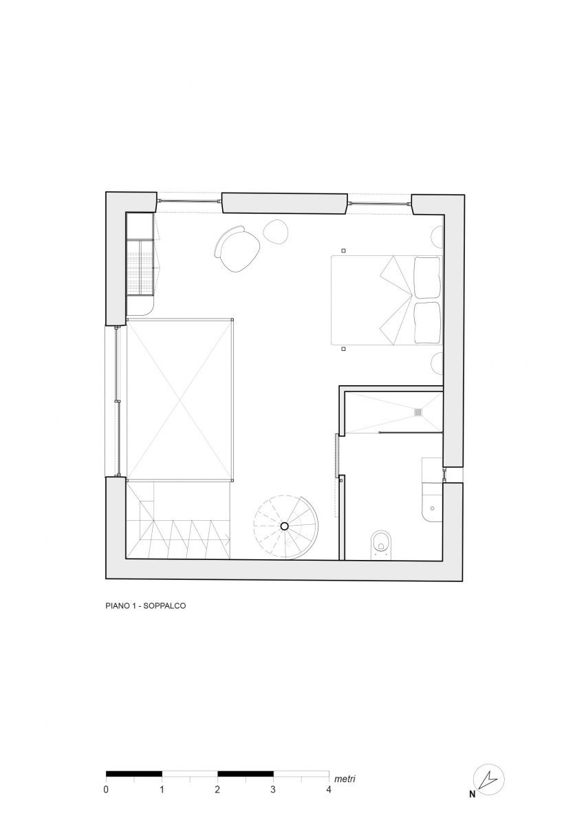 First floor plan in RA House by StudioTamat