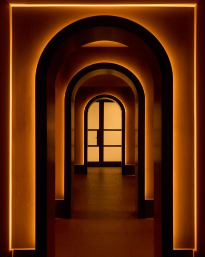 Rosewood hotel hallway