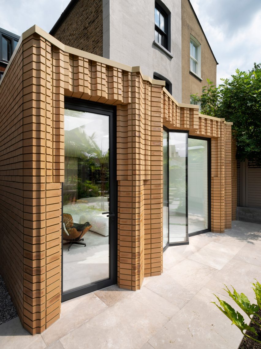 Intricate bespoke brickwork extension
