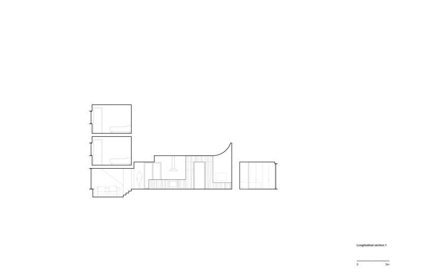 Section of Waterhouse by Oyama and Julia Manaćas Architecte
