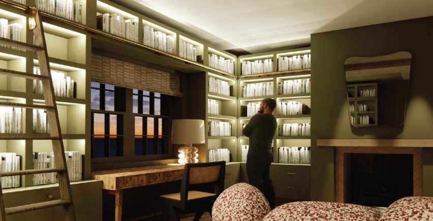 a visualisation of a library