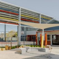 Colourful brise soleil Swan Hill Specialist School