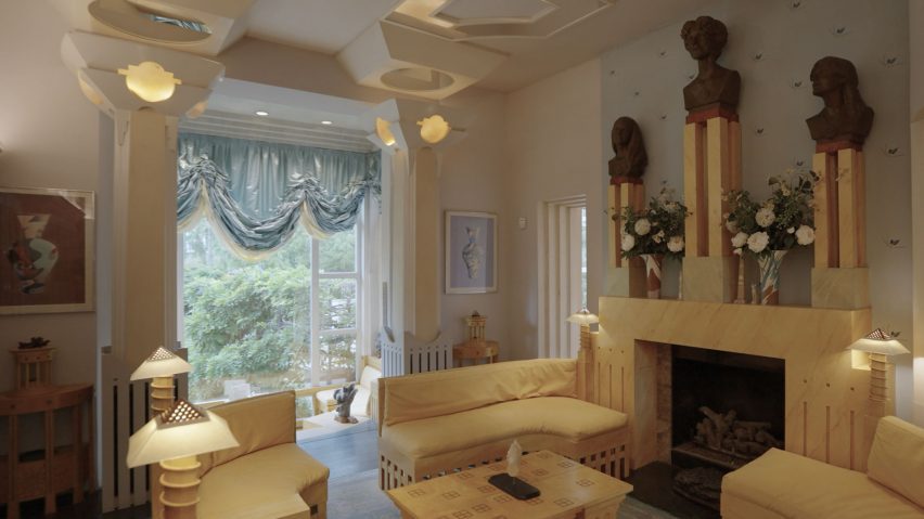 Interior living room in The Cosmic House