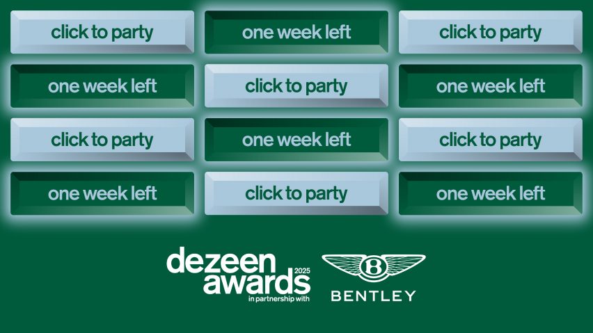 Final week to book your Dezeen Awards 2025 party tickets