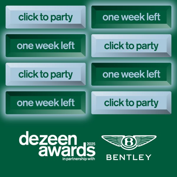 Final week to book your Dezeen Awards 2025 party tickets