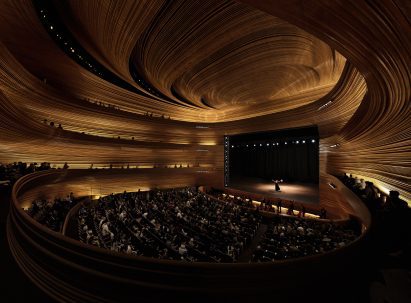 Main hall interior of Hamburg State Opera