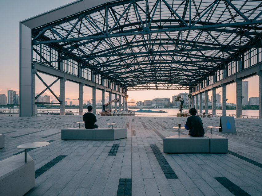 View from Blue Bottle Coffee at West Bund by Atelier Tao+C