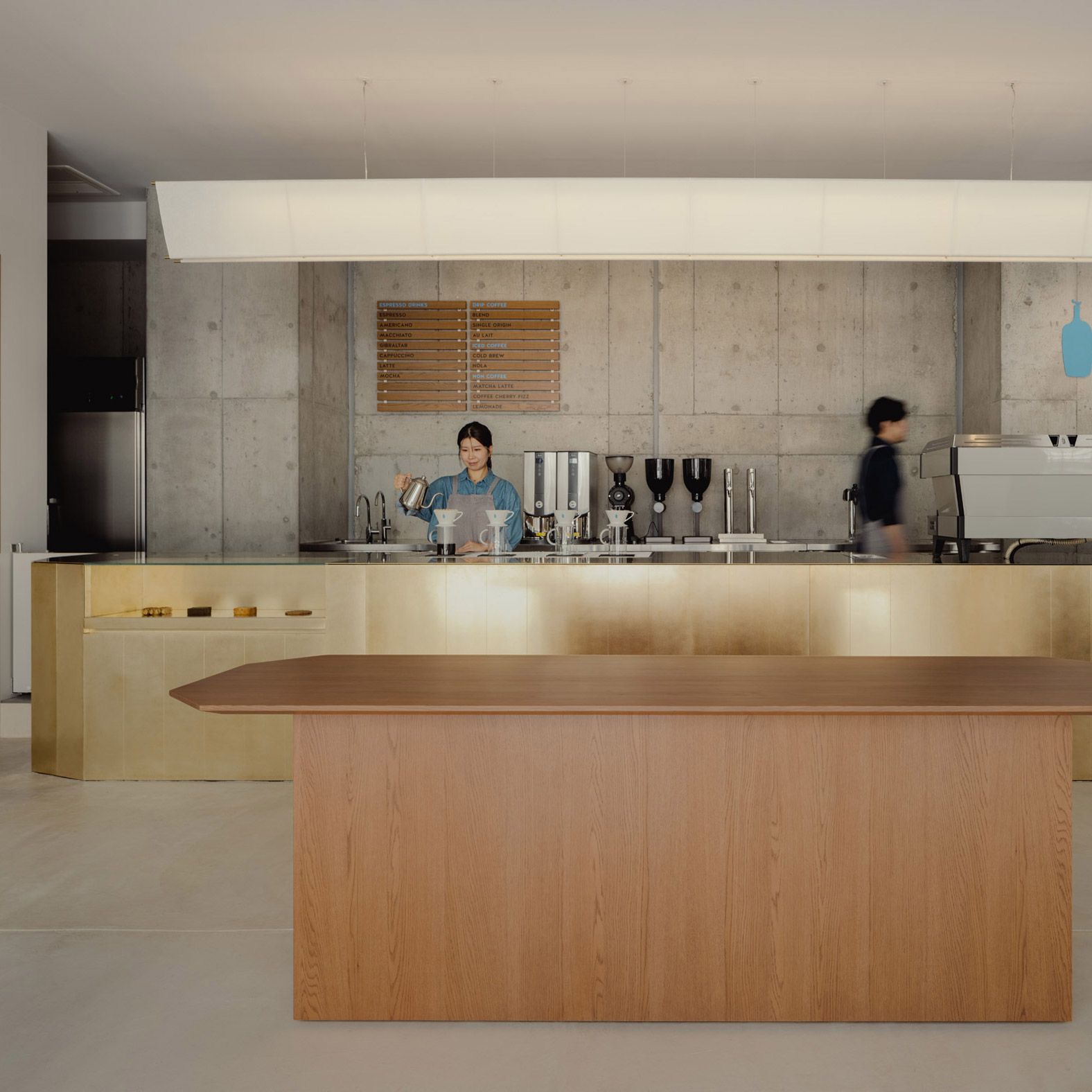 Osaka Castle informs interiors of Blue Bottle Coffee Shinsaibashi