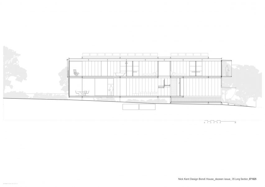 Section of Bondi House by Nick Kent