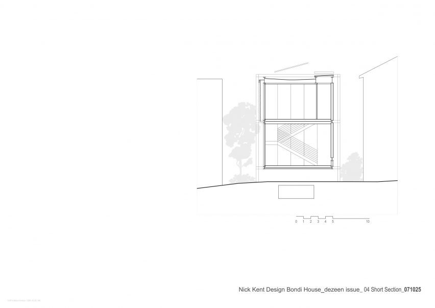 Section of Bondi House by Nick Kent