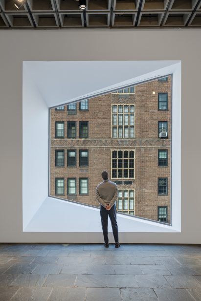 Breuer Building geometric window