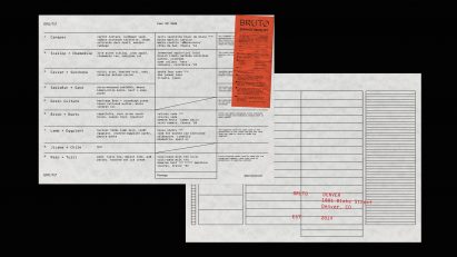 Bruto menu design