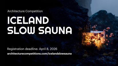 a poster for a sauna design competition