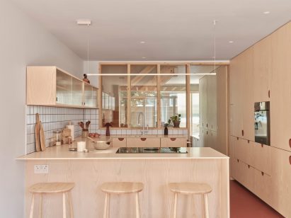 Light timber kitchen cabinetry