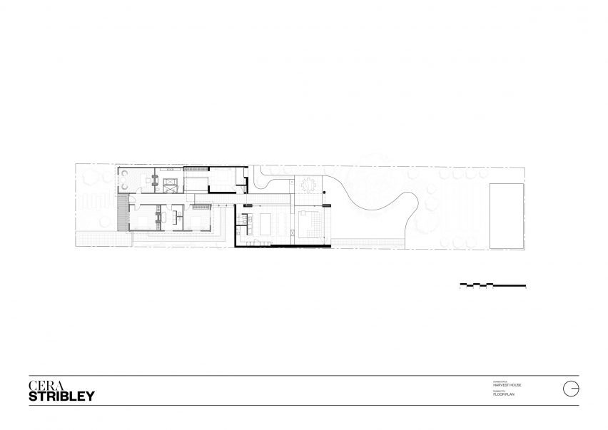 Plan of Harvest House by Cera Stribley