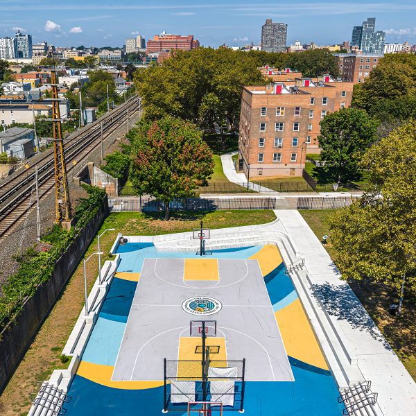 NYCHA drain basketball courts