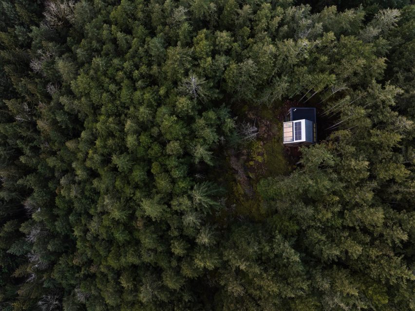 Off-grid cabin in British Columbia