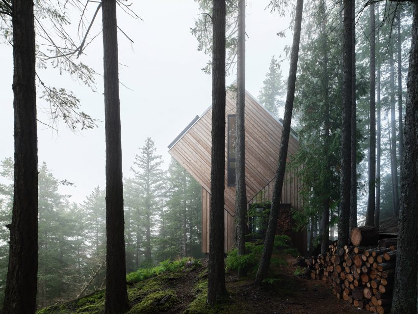 Off-grid cabin in British Columbia