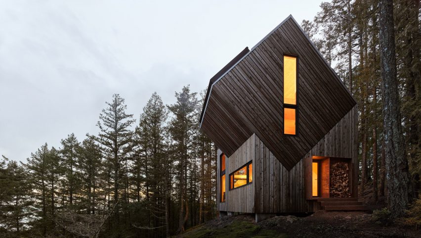 Off-grid cabin in British Columbia