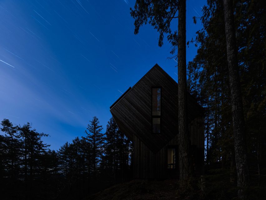 Off-grid cabin in British Columbia
