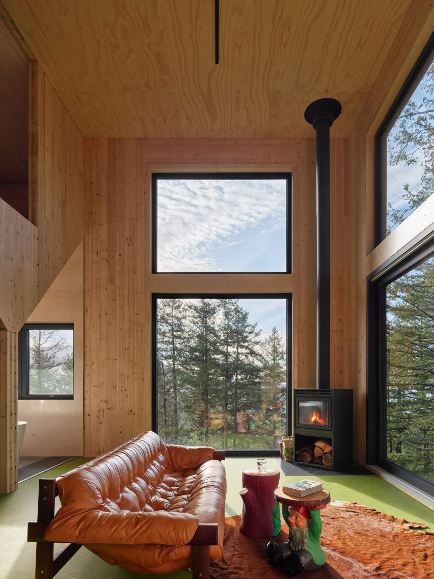 Off-grid cabin in British Columbia