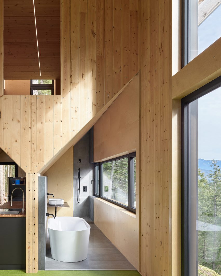 Off-grid cabin in British Columbia
