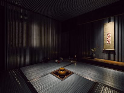 Steel tea house