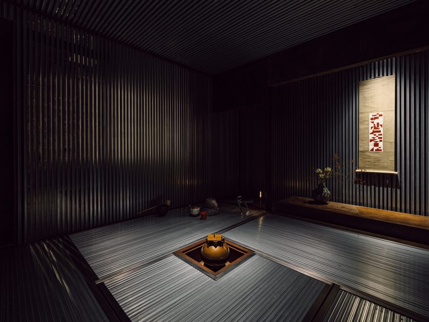 Steel tea house