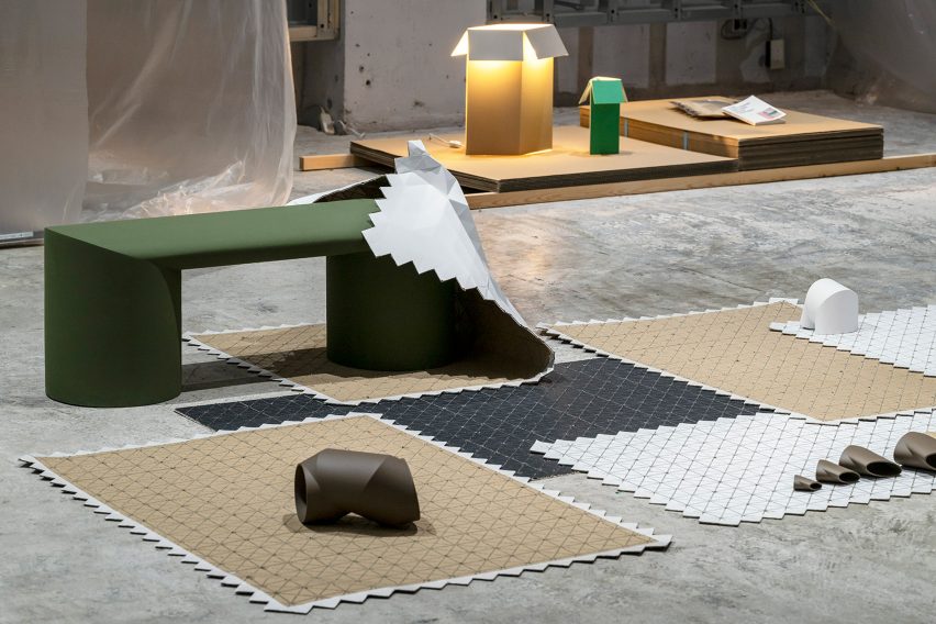 Product designs and packing paper