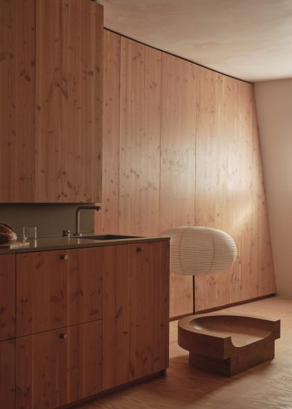 Self-designed timber apartment by Benni Allan of EBBA Architects