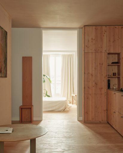Tall timber chair