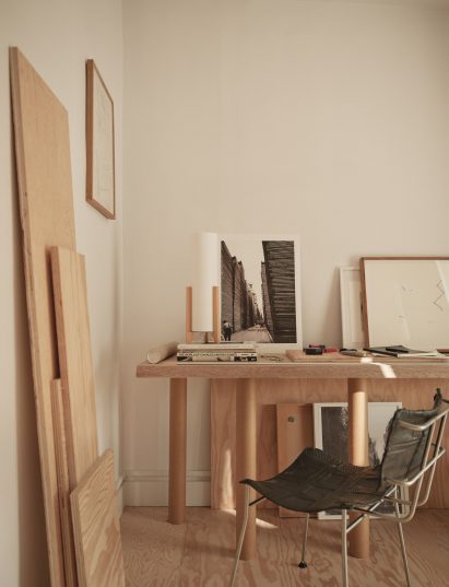 Benni Allan's study in his self-designed home