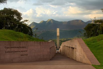 Long underground passageway at Brazil memorial