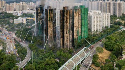Wang Fuk fire in Hong Kong
