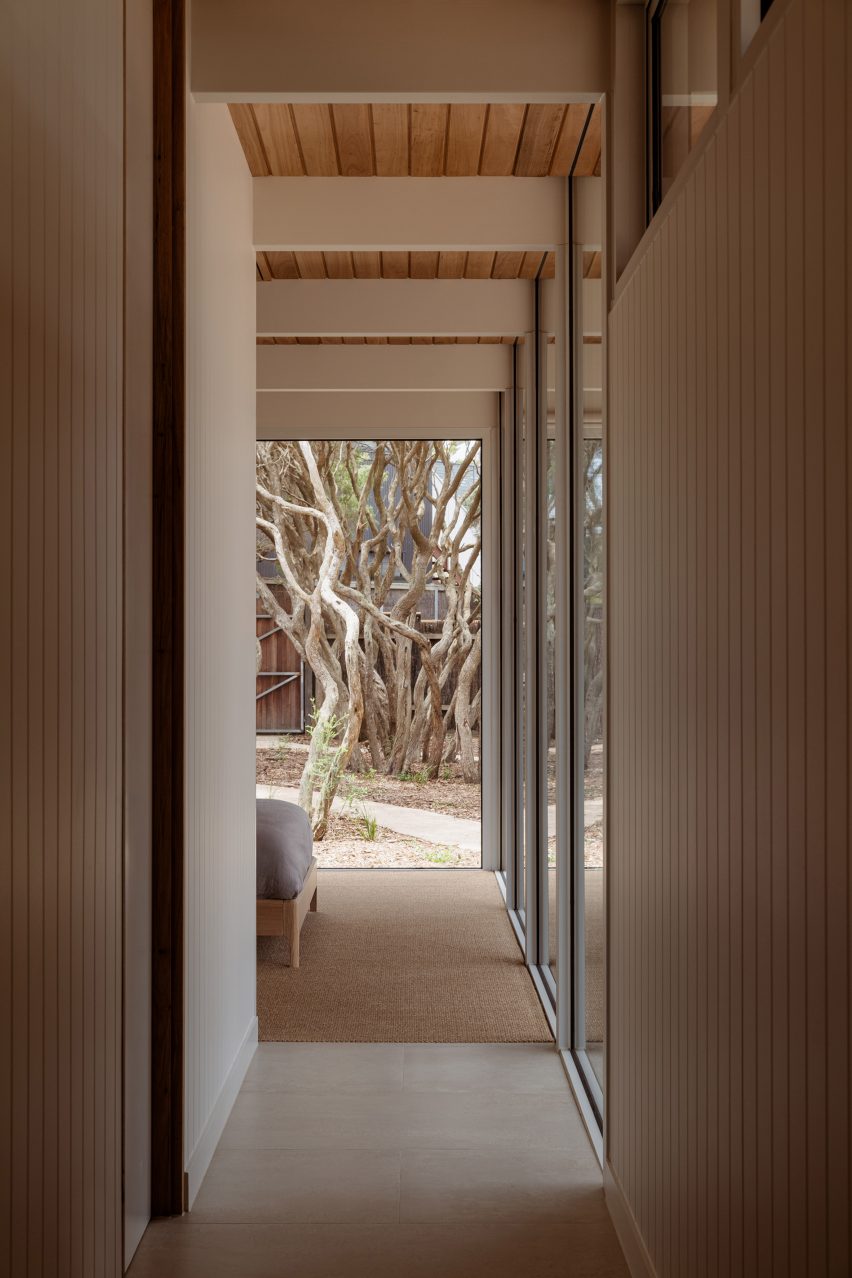 Bedroom overlooking trees
