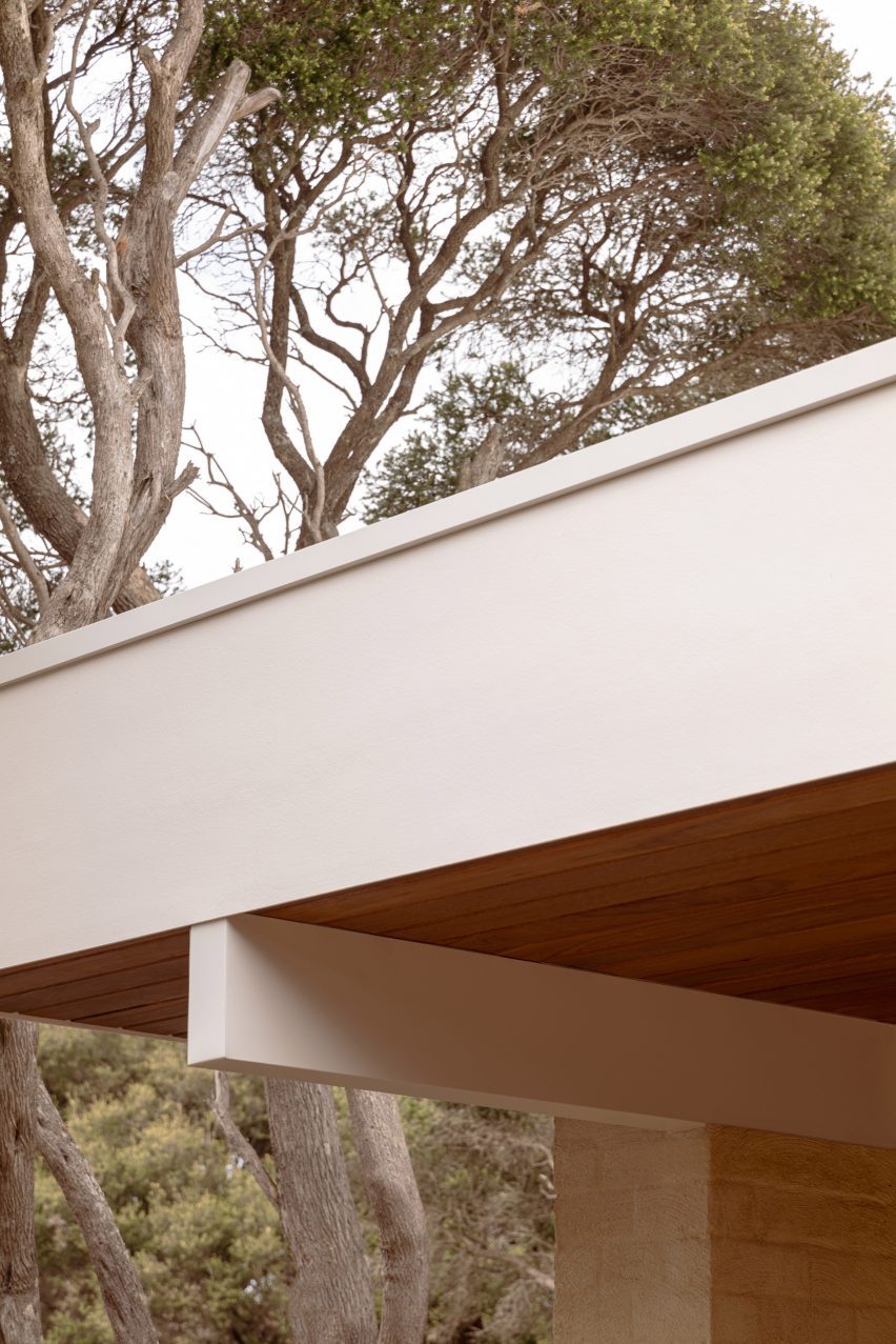 White slab roof