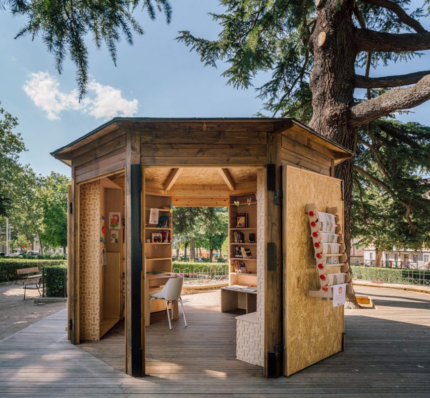 a wooden structure