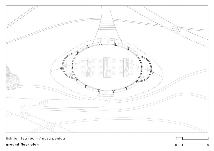 Tea room plan, Intaaya Retreat by Pablo Luna Studio