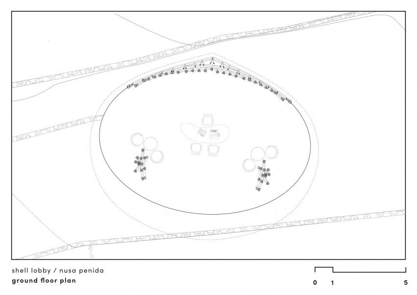 Shell Lobby plan, Intaaya Retreat by Pablo Luna Studio