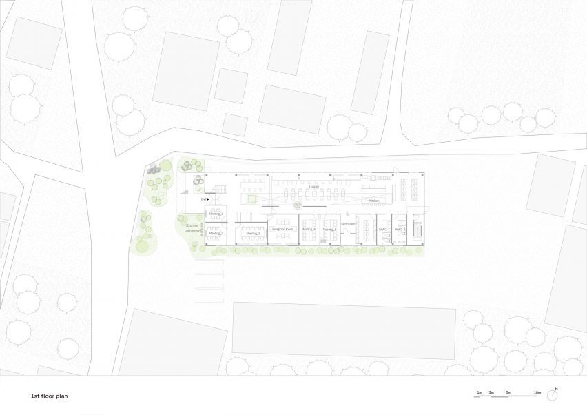 Kitaoka Group office first floor plan
