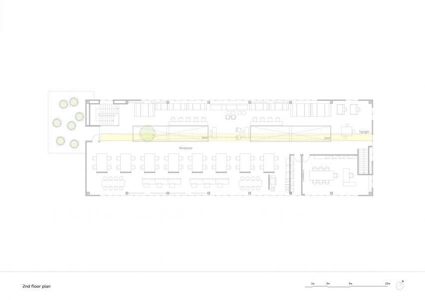 Kitaoka Group office second floor plan
