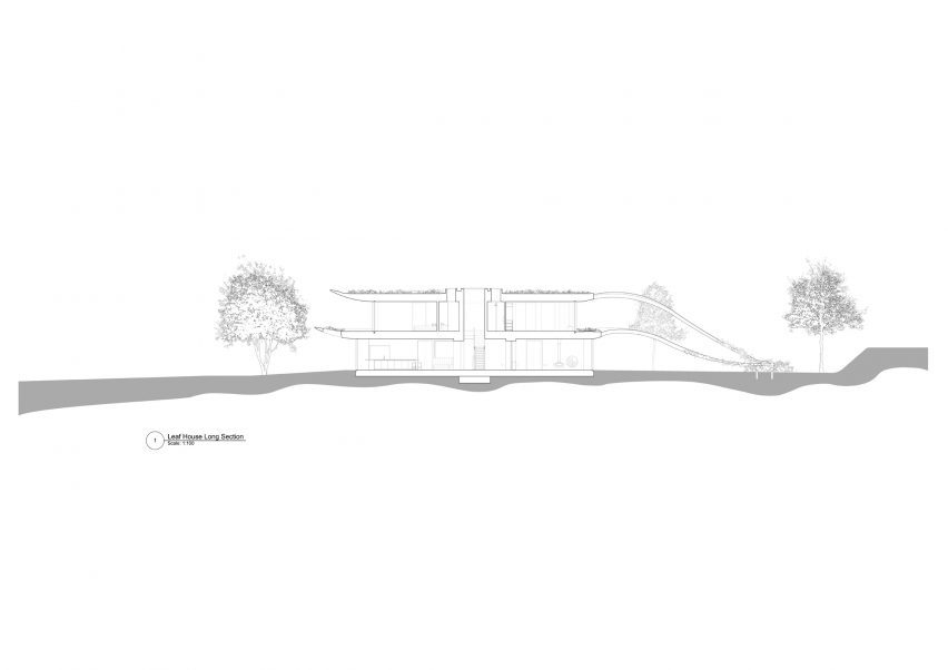 Section of Leaf House by Michaelis Boyd