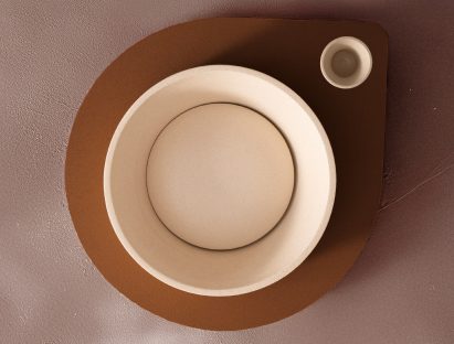 Terzofoco ceramic pedestals