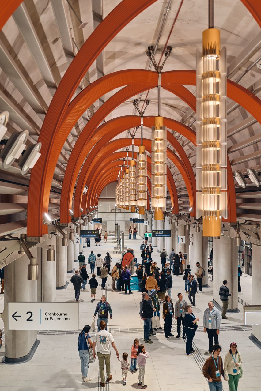 Station at Melbourne Metro Tunnel by RSHP, Hassell and WW+P Architects