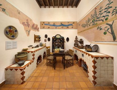 Kitchen inside Frida Kahlo's former home Casa Roja