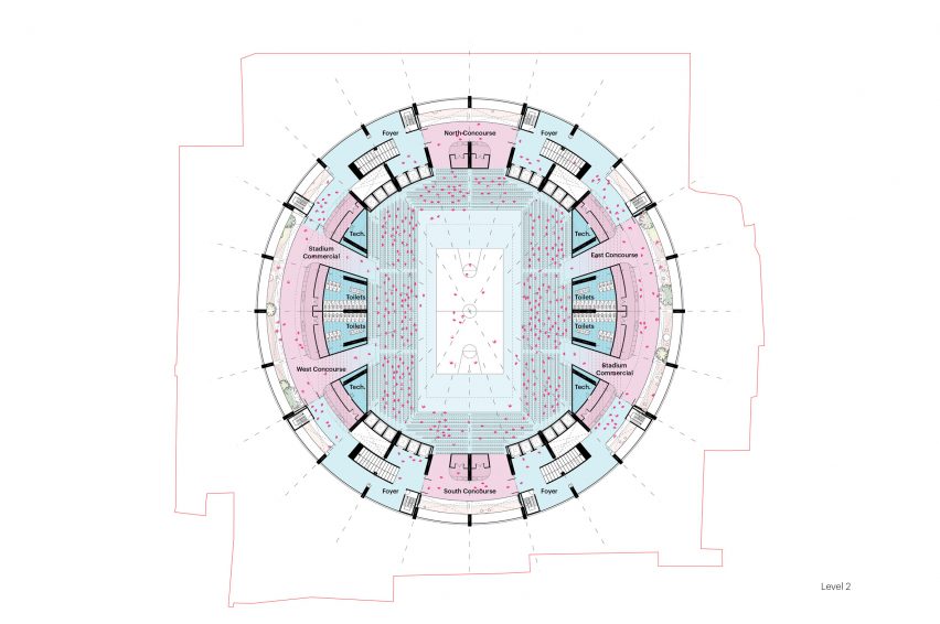 Plan of The Grand Ballroom by MVRDV