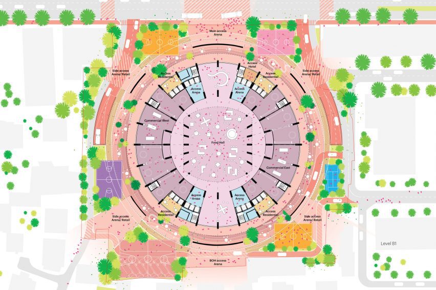 Plan of The Grand Ballroom by MVRDV