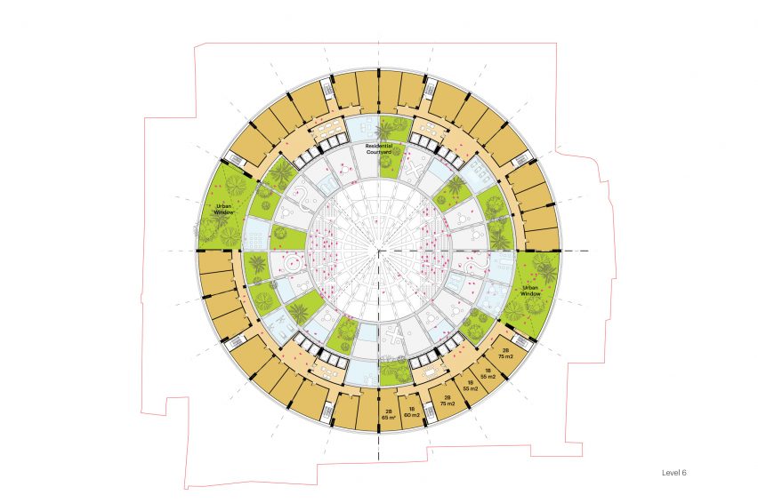 Plan of The Grand Ballroom by MVRDV