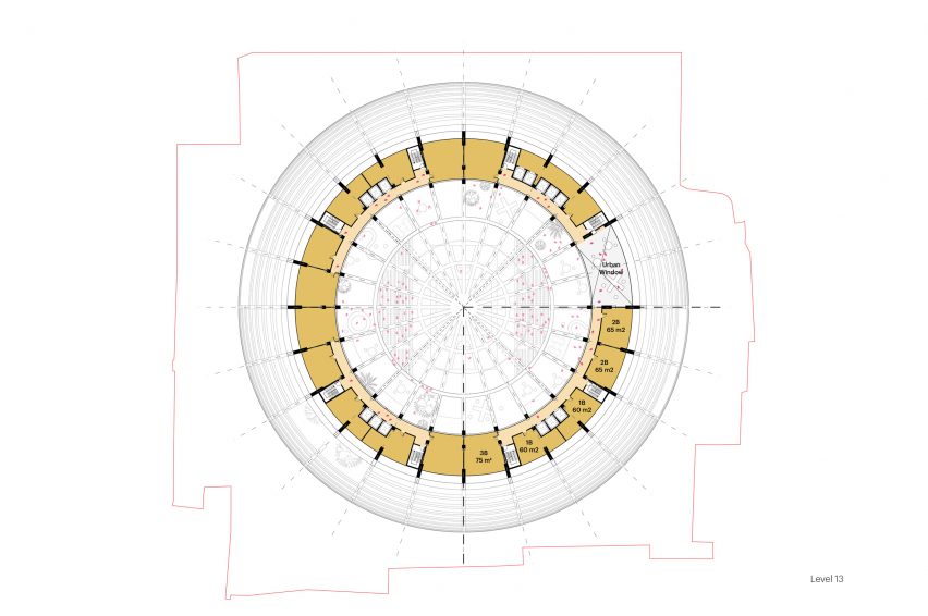Plan of The Grand Ballroom by MVRDV