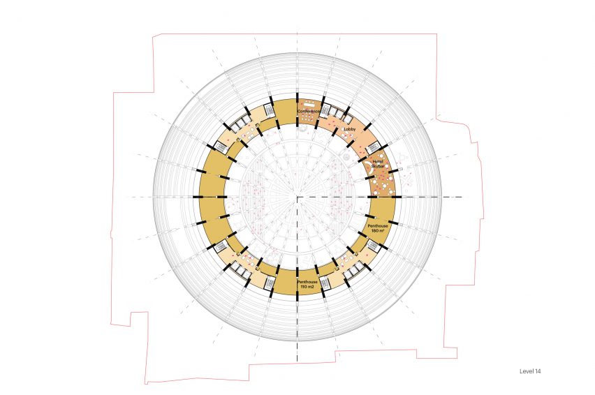 Plan of The Grand Ballroom by MVRDV